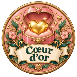 Badge Cœur d'or